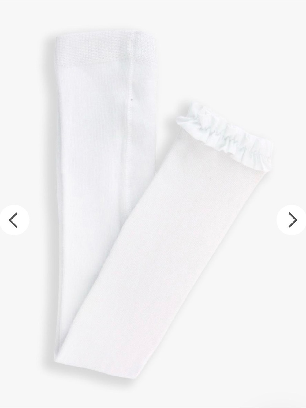 Ruffle Butts White Footless Ruffle Tights - Picture 5 of 5